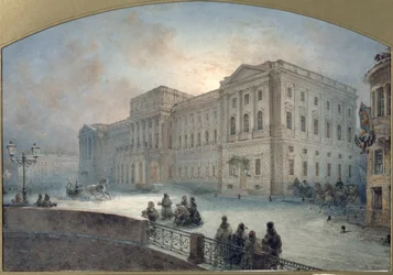 Utsikt över Mariinskijpalatset på vintern, 1863